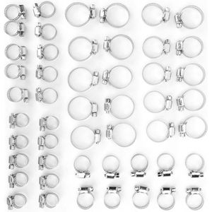 50 STUKS Multi Size 8mm-29mm Rvs Hoepel Clamp Automotive Leidingen Clip Vaste Tool Accessoire milieuvriendelijke en herbruikbare