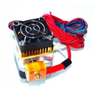 MK8 V6 afstandsbediening hoofd extruder suite kit 12 v 0.4mm nozzle met koelventilator en 1 meter buis voor 3D printer accessoires