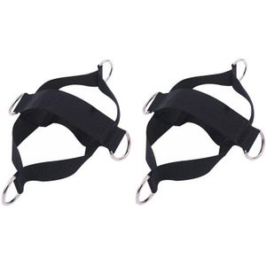 2 Pcs Fitness Attachment Enkelbandjes Glute Kickback Been Oefening Abductors Weerstand Voor Kabel Machines Schoen Cover Pull Riem