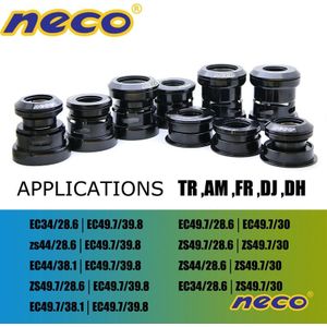 NECO lager headset 49 50 49.5 49.7mm 1.5 voor Tapered Rechte vork downhill mtb dh Headsets Racefiets Fiets