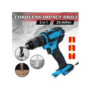 18V 3 In 1 Elektrische Snoerloze Klopboormachine 13Mm Oplaadbare Elektrische Schroevendraaier Boor Voor Makita Batterij Power Tool