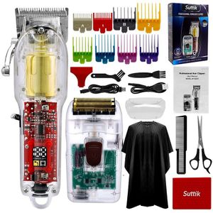 Elektrische Tondeuse Oplaadbare Scheerapparaat Baard Trimmer Koolstofstaal Mes Kapper Haar Knippen Thuisgebruik Snel Opladen