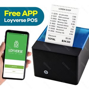 58Mm Mini Thermische Ontvangst Bluetooth Usb Pos Printer Grote Papier Warehosue Voor Restaurant Winkel Ontvangst Telefoon Print Loyverse Pos