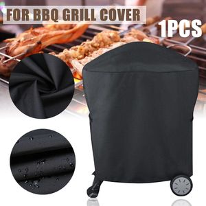 Polyester Stof Bbq Grill Cover Waterdichte Bbq Rolling Winkelwagen Grill Covers Voor Weber Q1000 Q2000 Serie