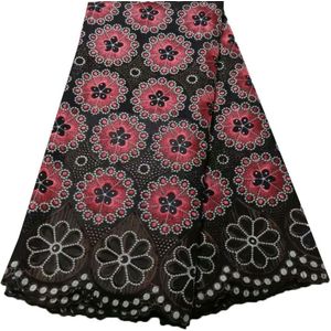 Royal Blue Pure Cotton Voile Kant In Zwitserland Afrikaanse Droge Kant Stof 2022 Nigeriaanse Voor Bruiloft YPL11332