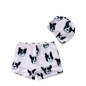 Zomer Kids Baby Jongens Swimwear Bulldog Print Zwemmen Zwemshort Baden Slips Beachwear