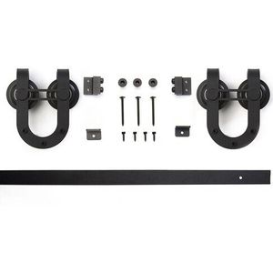 3.3FT Carbon staal REAL mini schuur schuifdeur hardware voor badkamermeubel