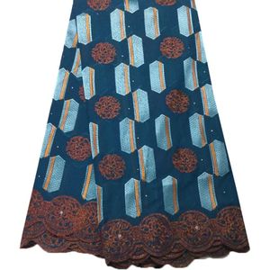 Afrikaanse Kant Stof 2022 Kant Puur Katoen Borduurwerk Nigeriaanse Droge Kant Stof Met Stenen Voor Bruiloft Dres YPL12156