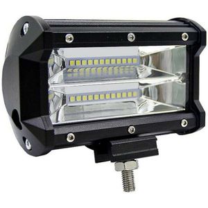 2 Stuks Auto 72W Led Verlichting Bar 12V 24V 6000K Dot Rijden Spotlight Truck Off-Road Boot Led Licht Bar
