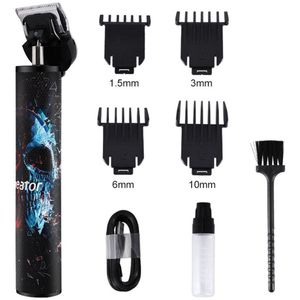 Voor Mannen Elektrische Tondeuse Maaier Trimmer Baard Scheerapparaat Haircut Machine Kapsel Cutter Ceramic Blade Verstelbare