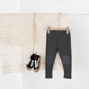 Lente En Herfst Baby Meisjes En Jongens Panty Gestreepte Elastische Leggings Peuter Baby Kleding Koreaanse Broek 0-24 maand