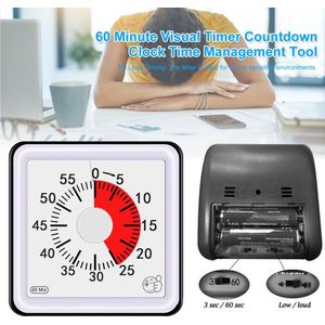 60 Minuut Visuele Timer Countdown Klok Time Management Tool Voor Kinderen En Volwassenen