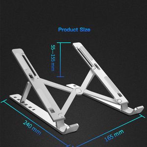 Verstelbare Aluminium Laptop Tafel Stand Tafel Stand Portable Folding Laptop Ondersteuning In Bed Home Office