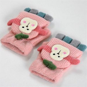Leuke Baby Handschoenen Winter Warm Kids Handschoenen voor 1 tot 5 Y Kind Handschoenen Kindje Vinger Handschoenen met Flip Wanten