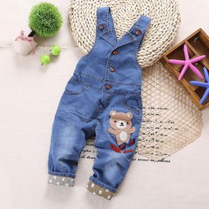 lente herfst baby jongens katoen rompertjes, kinderen, kind denim overalls