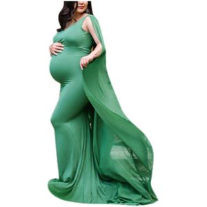 Vetement Femme Vrouwen Pregnants Moederschap Jurk Fotografie Rekwisieten Mouwloze Mop De Vloer Moederschap Effen Jurk Voor Fotoshoot