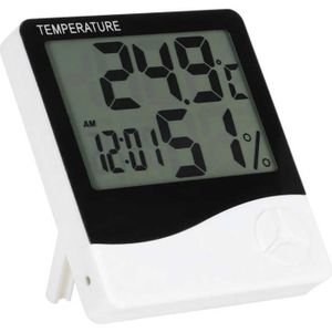 Kip Feeder Drinkbak Indoor Digitale Thermometer Kamer Desktop Temperatuurmeter Vochtigheid Meter Monitor Drinken Bowls