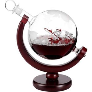 850Ml Whisky Globe Decanter Jug Craft Wijnfles Decoratie Wijn Container Wijn Set Vodka Dispenser Thuis Bar Tool