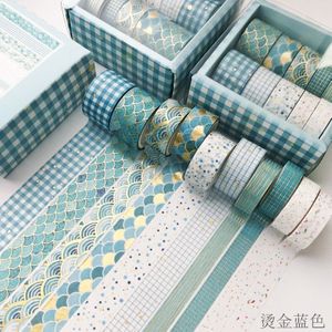 10 Stks/set Decoratieve Retro Goddelijke Goud Washi Tape Japanse Papier Stickers Scrapbooking Vintage Lijm Washitape Stationaire