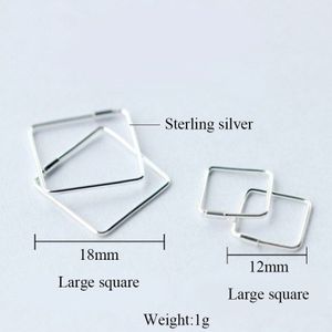 Trendy Geometrische Driehoek Ronde Vierkante Stud Oorbellen Voor Vrouwen 925 Sterling Zilveren Oorbellen Eenvoudige Sieraden