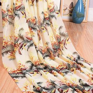 75D Chiffon Bedrukte Stof Zomer Jurk Zonnebrandcrème Stof Voor Vrouwen Chiffon Stof Bloemen Gedrukt Chiffon Jurk Stof