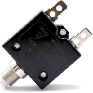30 Amp Drukknop Stroomonderbrekers Met Waterdichte Knop Transparant Cover, Dc 50V Ac 125-250V