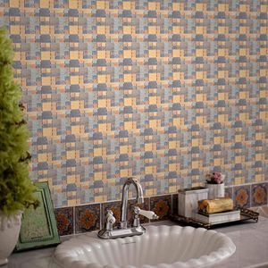 Mozaïek Tegels Pasta Keuken Moderne Eenvoud Waterdichte Wc Restaurant Lijm Vloer Kast Woondecoratie Muurstickers