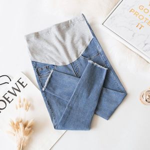 Skinny Negende Broek Moederschap Jeans Voor Zwangere Vrouwen Kleding Dames Stretch Denim Potlood Broek Broek Zwangerschap Jeans Lente