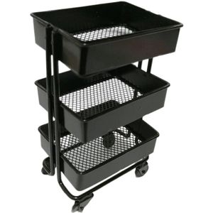 Moderne 1/12 Poppenhuis Iron 3 Tier Opbergrek Keuken Meubels Accessoires