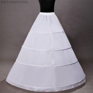 NIXUANYUAN 4 Hoops Baljurk Bruiloft Accessoires Glijdt Crinoline Petticoats Voor Trouwjurk Onderrok