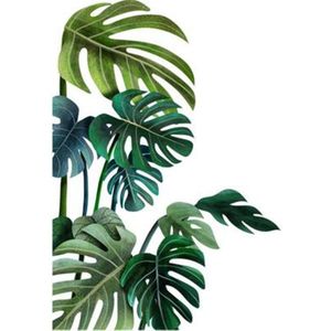 Groene Plant Muursticker Nordic Stijl Strand Tropische Palm Bladeren Muurstickers Home Decor Woonkamer Art Vinyl Decal Muur muurschildering