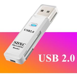 Ankndo 2 In 1 Usb 2.0 Kaartlezer Micro Sd Tf Card Memory Reader Usb Adaper Voor Telefoon Computer flash Drive Laptop Accessoires