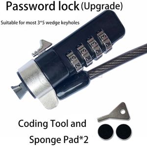 Een 3*5Mm Keyless Wig-Vormige Slot Voor Dell Dell 7000 Xps Alien Notebook Wachtwoord Computer Sloten met Kleine Reset Sloten