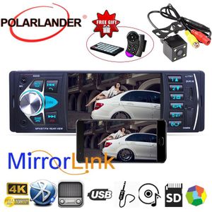 Autoradio 4.1 Inch Full Hd Scherm Radio Cassette Speler MP5 Speler Spiegel Link Auto Tapes Autoradio Bluetooth Fm/usb/Sd/Tf