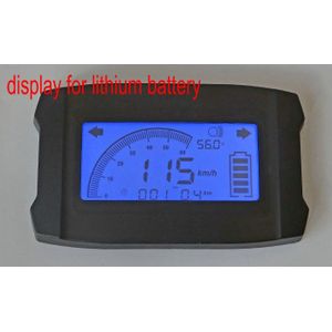 Lithium batterij display 36v48v60v72v wit/blauw snelheidsmeter gauge instrument voor elektrische fiets scooter driewieler batterij aanwijs