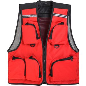 Outdoor Mannen Vissen Vest Sneldrogende Vis Vest Ademend Materiaal Vissen Jas Polyester Fiber Vis Jas Drie Kleur