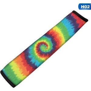 Auto Veiligheidsgordel Schouderriem Veiligheidsgordel Pad Regenboog Kleuren Vlinder Patroon Autogordel Covers Voor Vrouwen Schoon Accessoires
