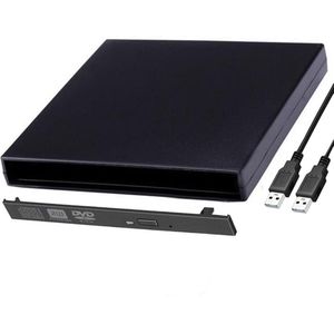 12.7Mm Usb 2.0 Externe Optische Drive Doos Externe Case Blu-ray Cd Dvd-Rom Dvd Rw Naar Ide Harde schijf Caddy Adapter