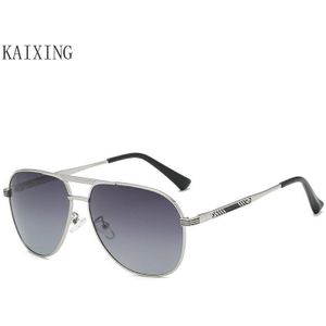 Kaixing Brand Classic Heren Zonnebril Vrouwen Pilot UV400 Geel Lens Nachtzicht Spiegel Gepolariseerde Zonnebril Voor Driving K178