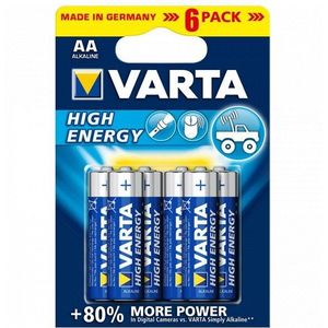 Alkaline Batterij Varta 4906 Aa 1,5 V Aa Hoge Energie (6 Stuks) Blauw