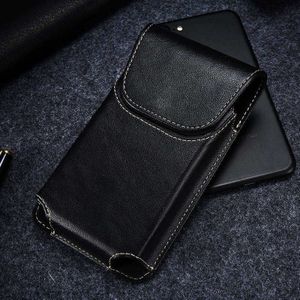 KISSCASE 5.5/4.7 ''Universele Pouch Lederen Telefoon Case Voor iPhone 7 8 6 6s 5 5s SE 4S Taille Tassen Holster Verticale Belt Clip Cover