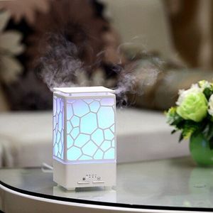 200 Ml Water Cube Aroma Diffuser Essentiële Olie Diffuser Led Lichten Ultrasone Luchtbevochtiger Timing Mist Maker Thuis Luchtreiniger