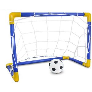 Opvouwbare Mini Voetbal Voetbal Doelpaal Net Set Kids Sport Indoor Outdoor Games Speelgoed Kind Plastic Voetbal