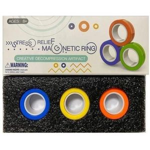 Anti-Stress Magnetische Ringen Magische Magnetische Armband Ring Unzip Speelgoed Angst Relief Focus Kids Decompressie Fidget Speelgoed