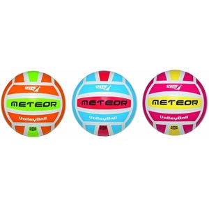 Mandelli Volleybal Meteor Nylon 3 Kleuren Assorti Bal Rubber Volleybal 694, Multicolor, 8003029405643