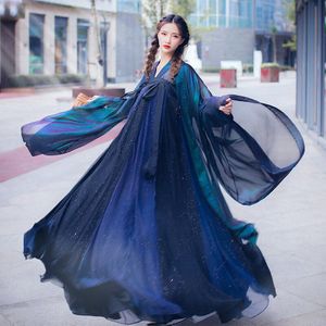 Hanfu Chinese Dans Kostuum Traditionele Podium Outfit Hanfu Vrouwen Oude Jurk Folk Festival Prestaties Kleding
