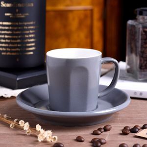 Beknopte Stijl Capucino Latte Koffie Winkel Coffe Cup Schotel Set Huishouden Thee Mok Tasse Cafe Tazas Desayuno