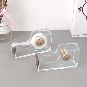 Rose Gold Plakband Base Tape Cutter Goud Tape Machine Acryl Washi Tape Dispenser Washi Tape Organizer Washi Tape Houder