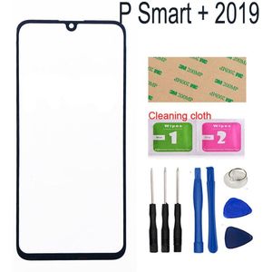 Voor Huawei P Smart + (Geen Lcd Touch Screen) Voor Glas Panel Outer Cover Assembly Onderdelen