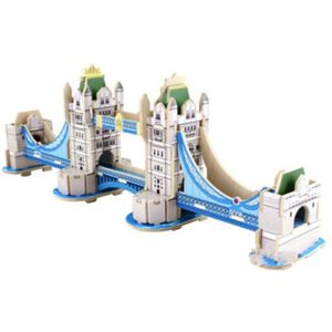 Diy Hout 3D Puzzel Speelgoed London Tower Bridge Puzzel 3D Modellen Educatief Speelgoed Kinderen Speelgoed Gebouw Model